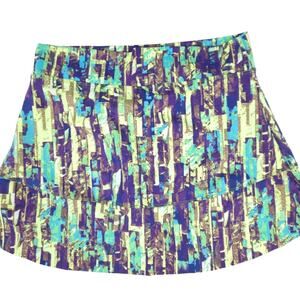NTS Skort Medium Running Tennis Skirt Green Purple Blue Athletic Workout Skirt